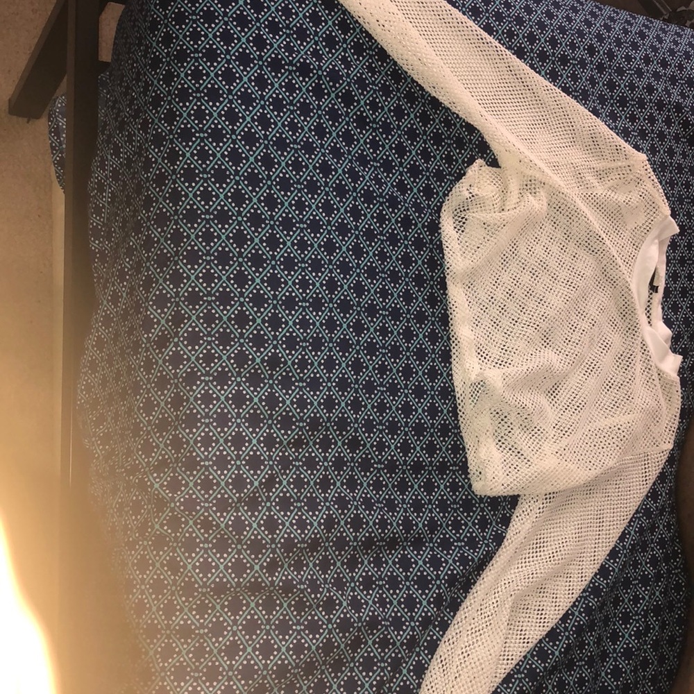 White crop top see through